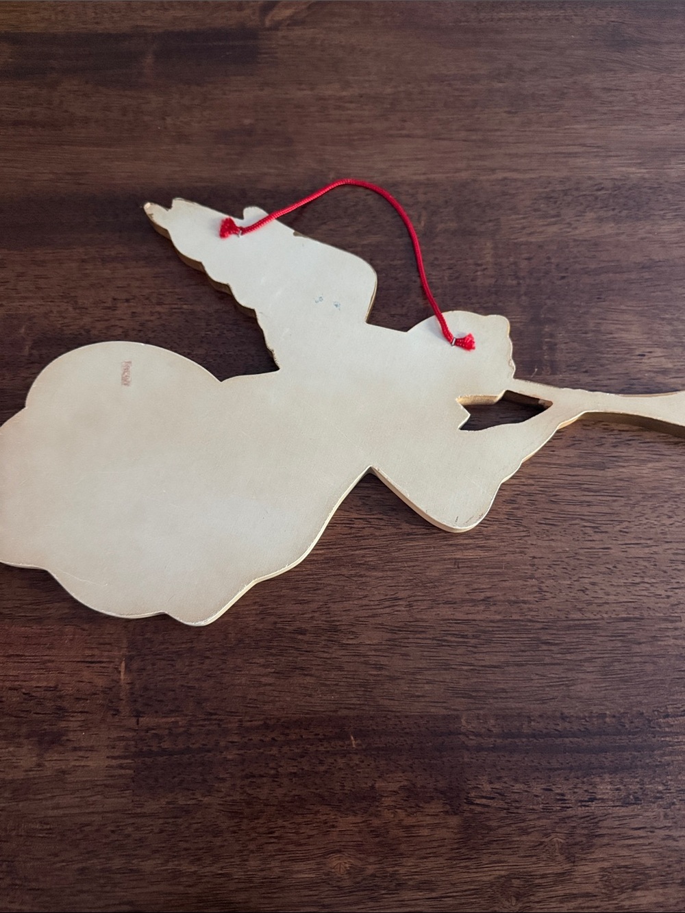 Wooden angel hanging ornament - Picture 5 of 9